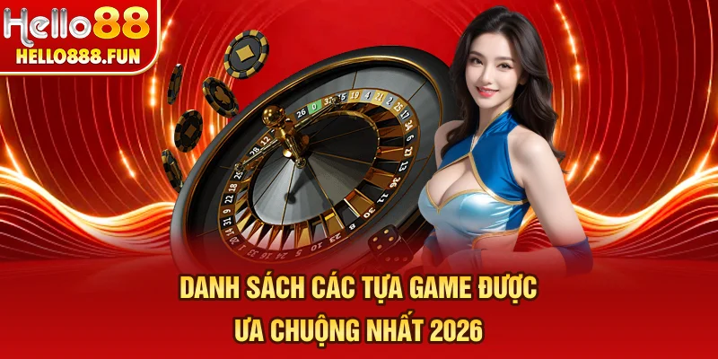 Danh sách các tựa game được ưa chuộng nhất 2026