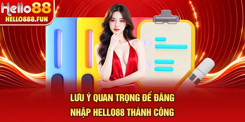 Lưu ý quan trọng để đăng nhập HELLO88 thành công